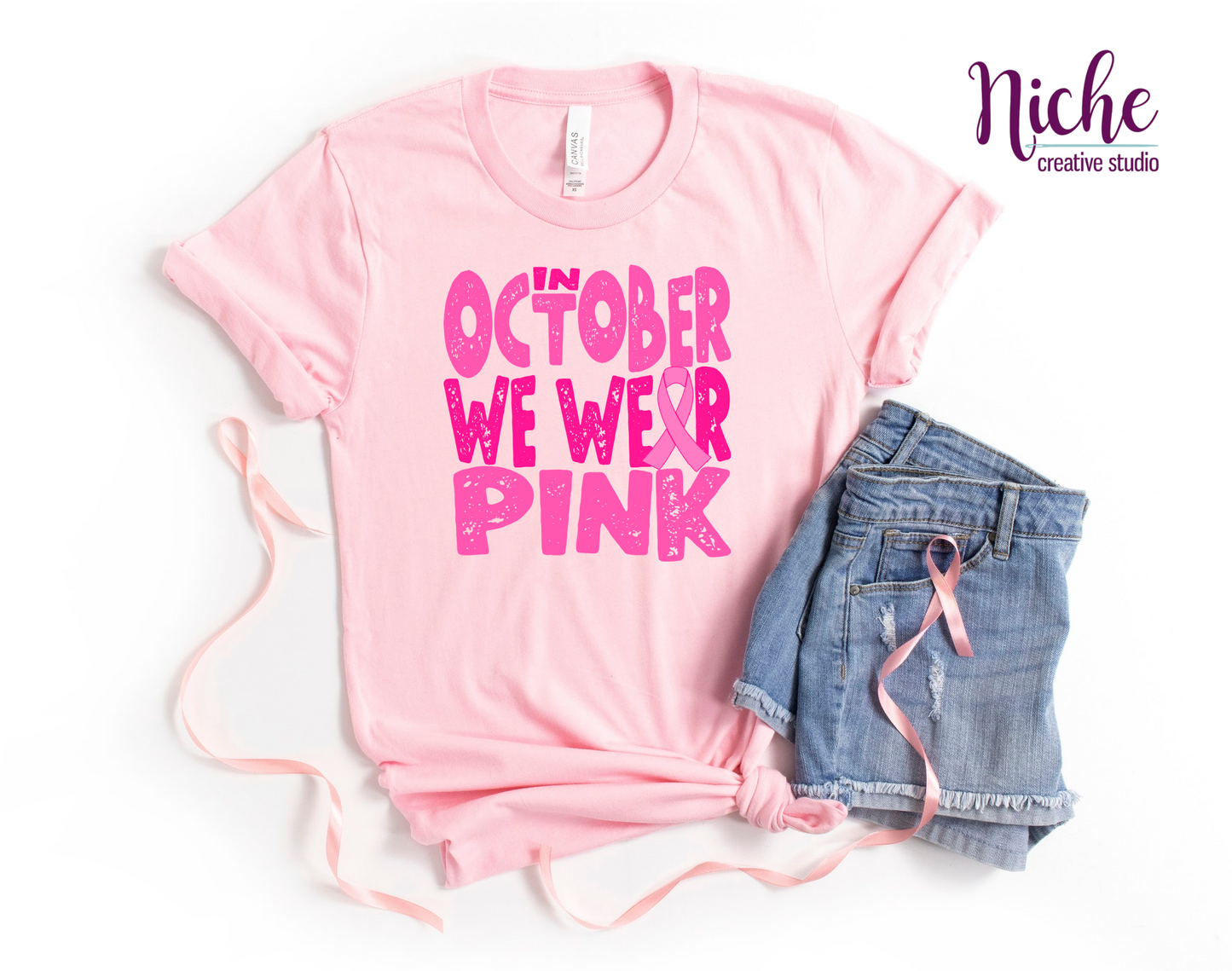 -CAU750 In October We Wear Pink Decal