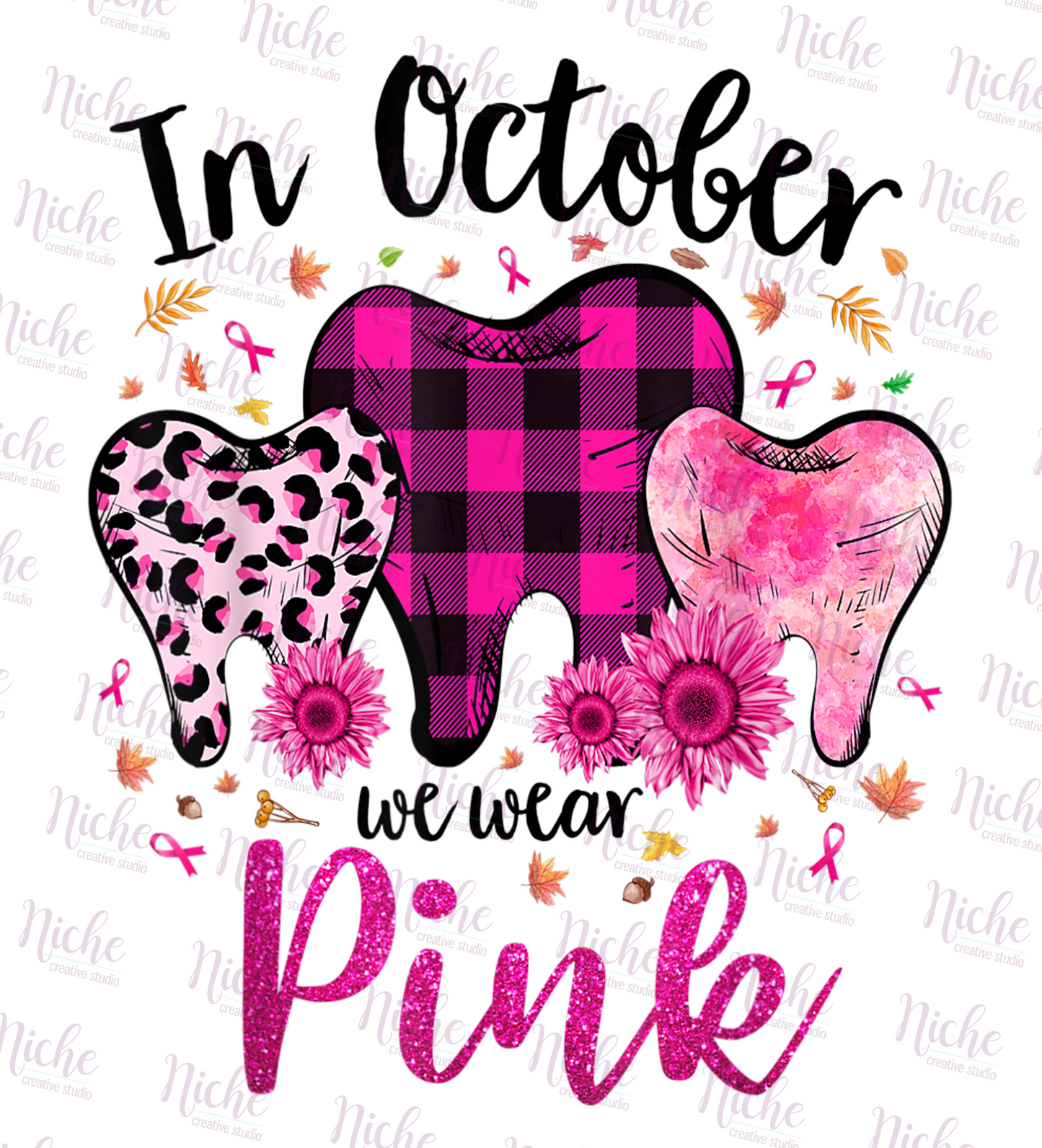 -CAU780 October Pink Tooth Decal