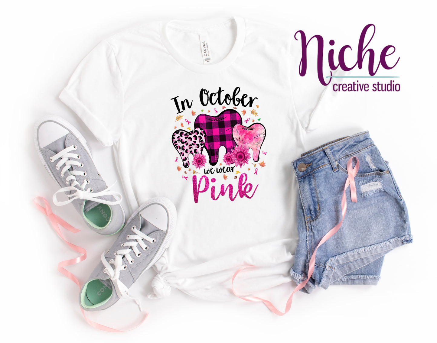 -CAU780 October Pink Tooth Decal