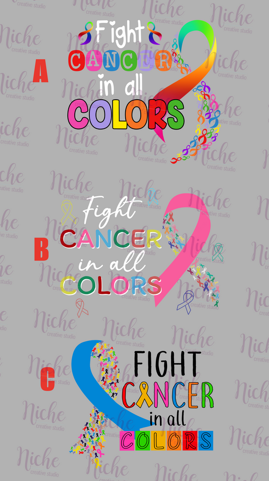 -CAU8051 Fight Cancer in All the Colors Decal
