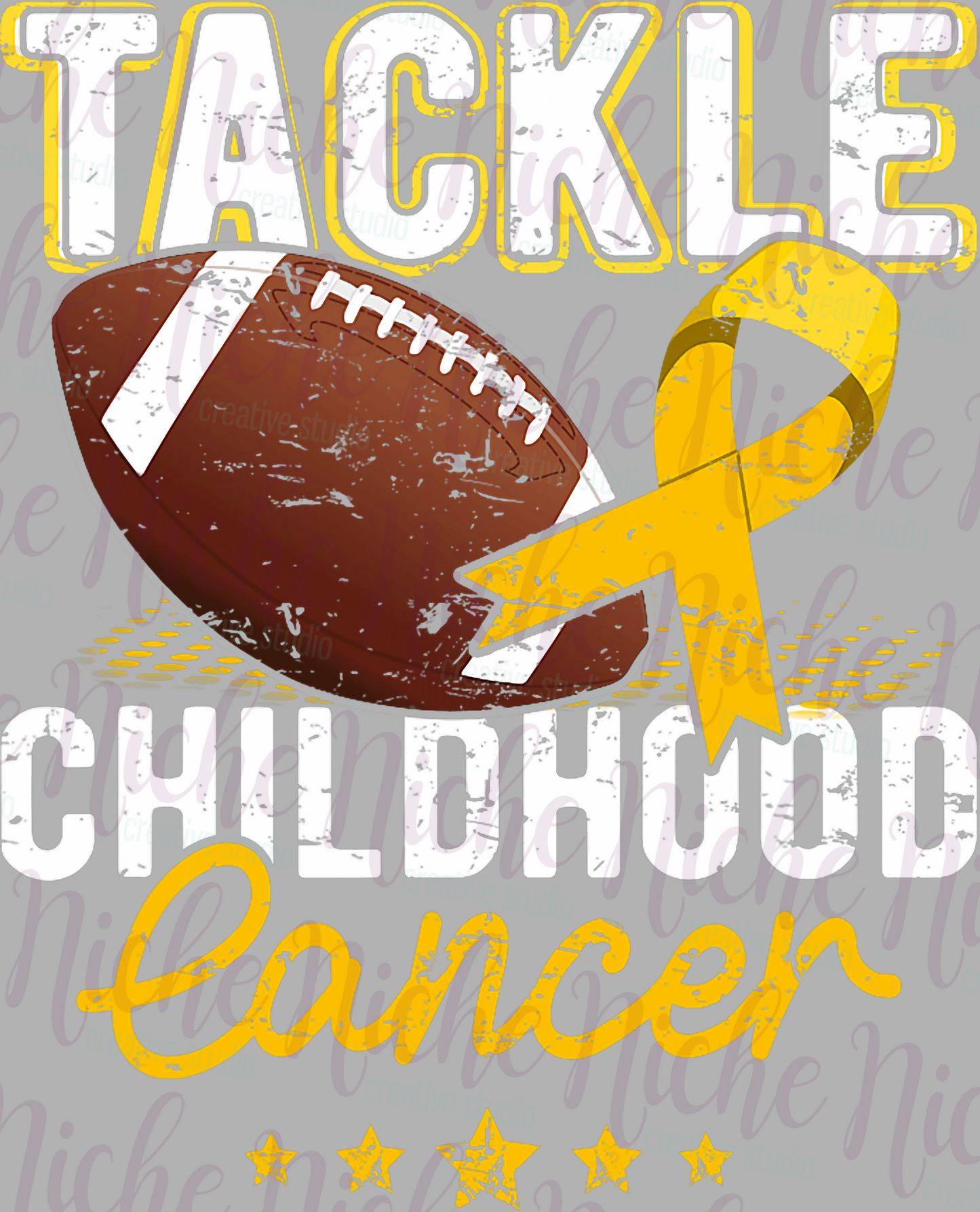 -CAU8299  Tackle Childhood Cancer Decal