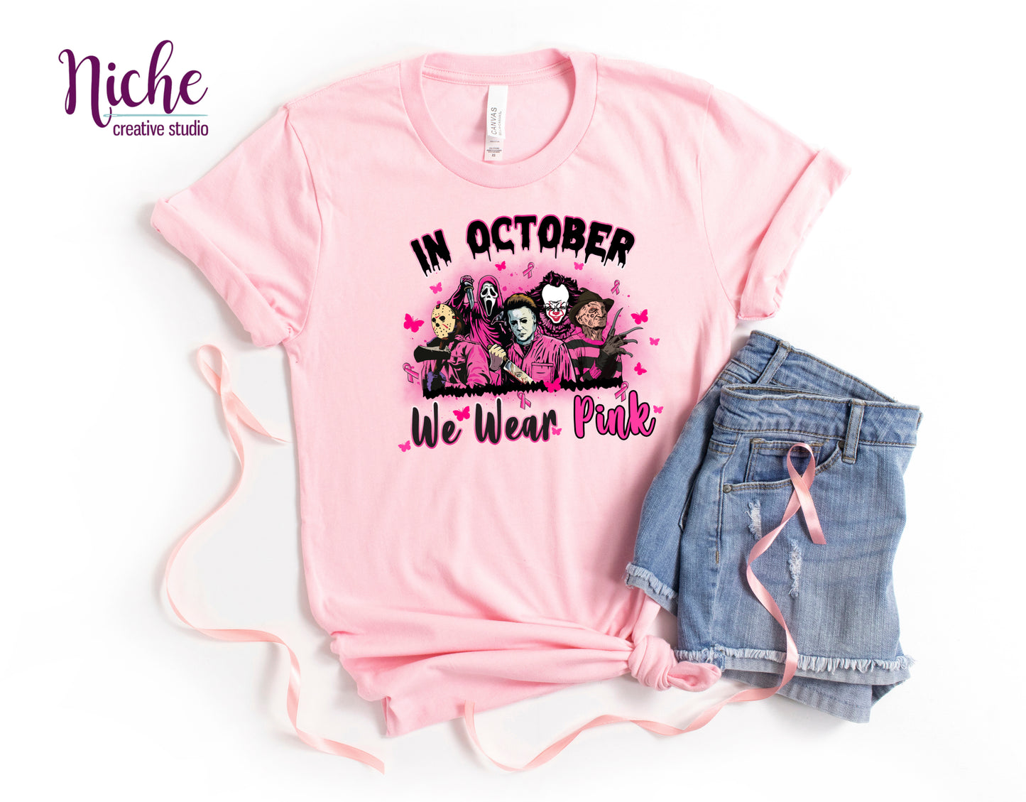 -CAU857 Scary We Wear Pink Decal