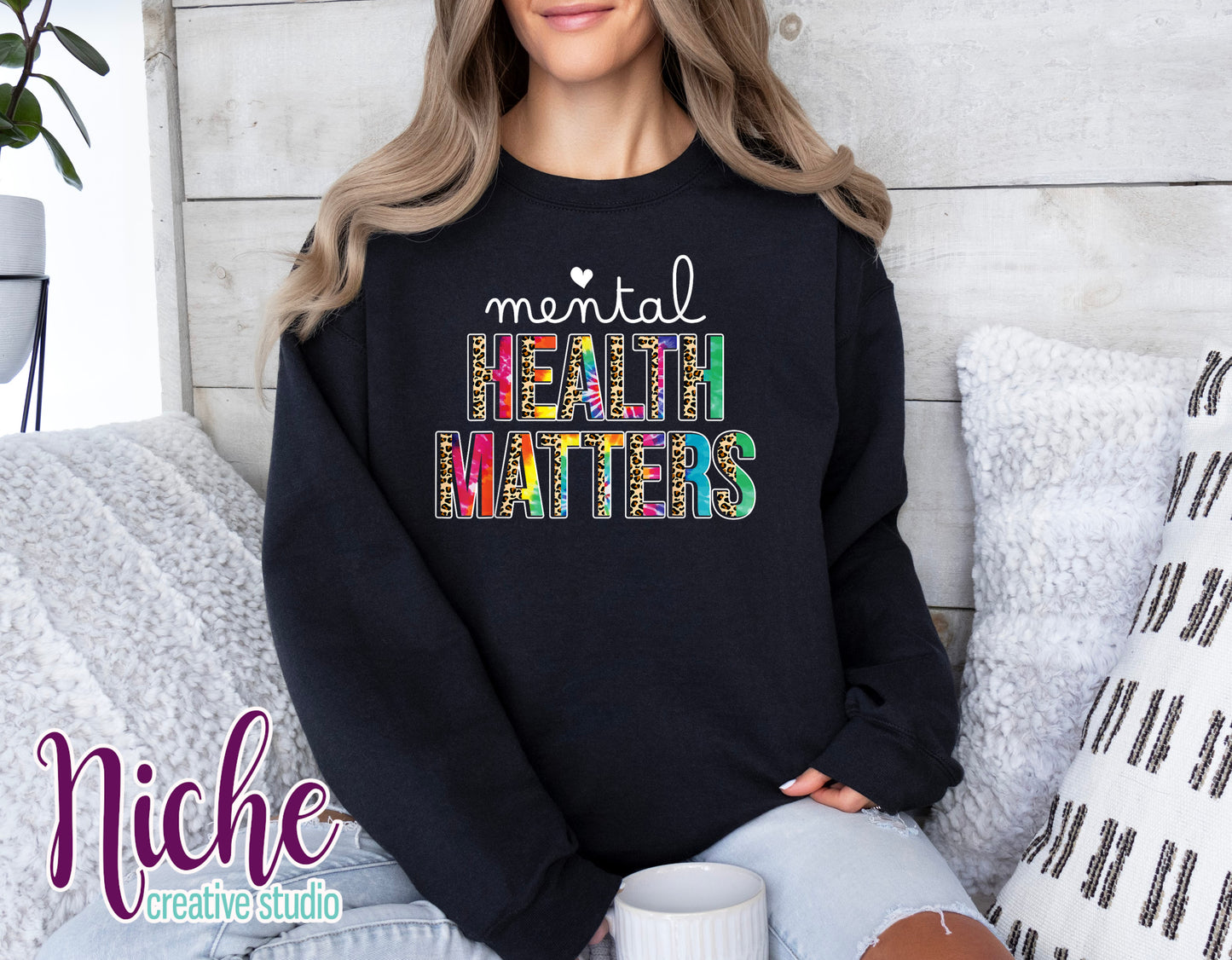 -CAU8605 Leopard Mental Health Matters Decal