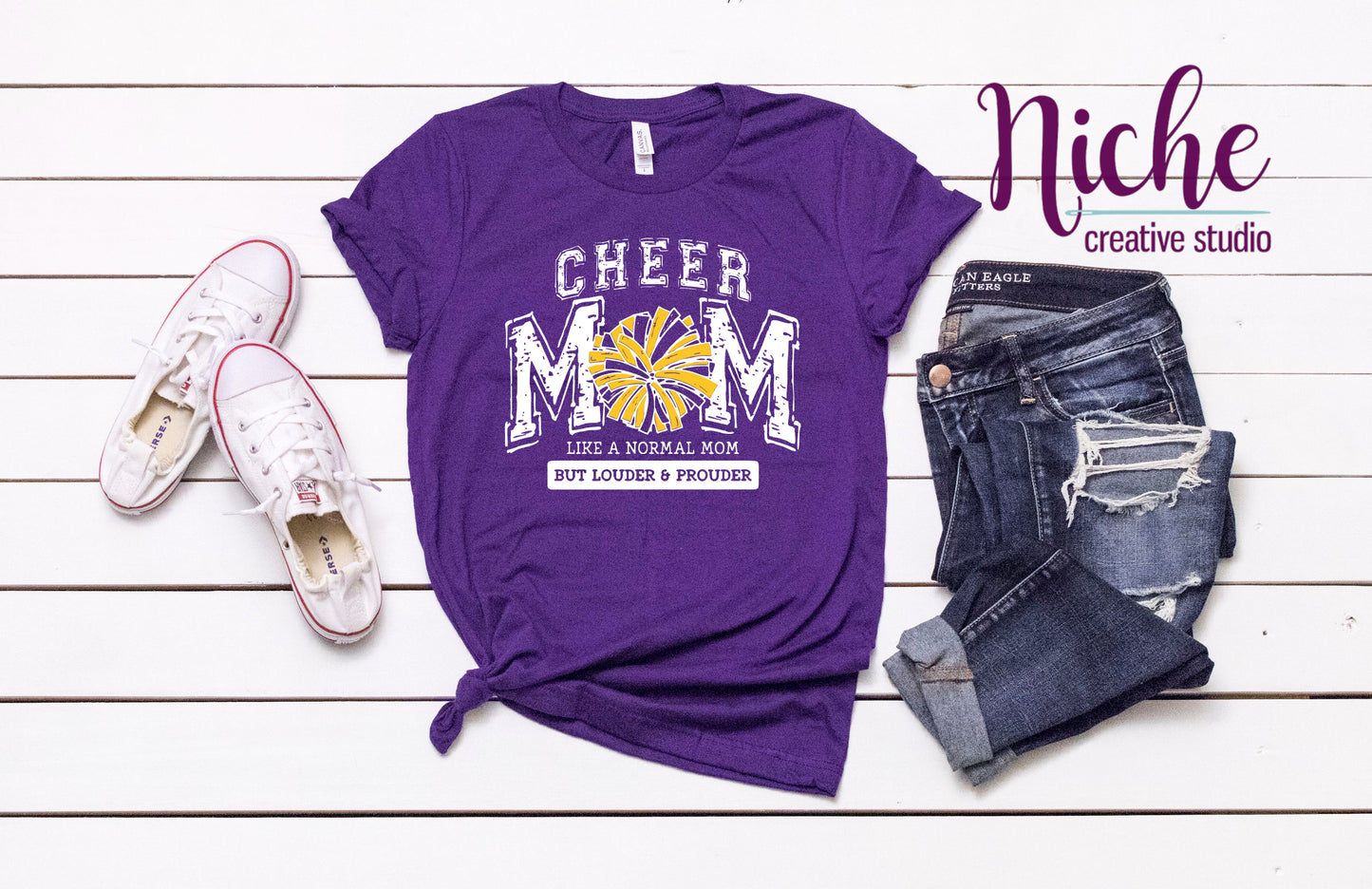 -CHE2033 Cheer Mom but Louder Decal