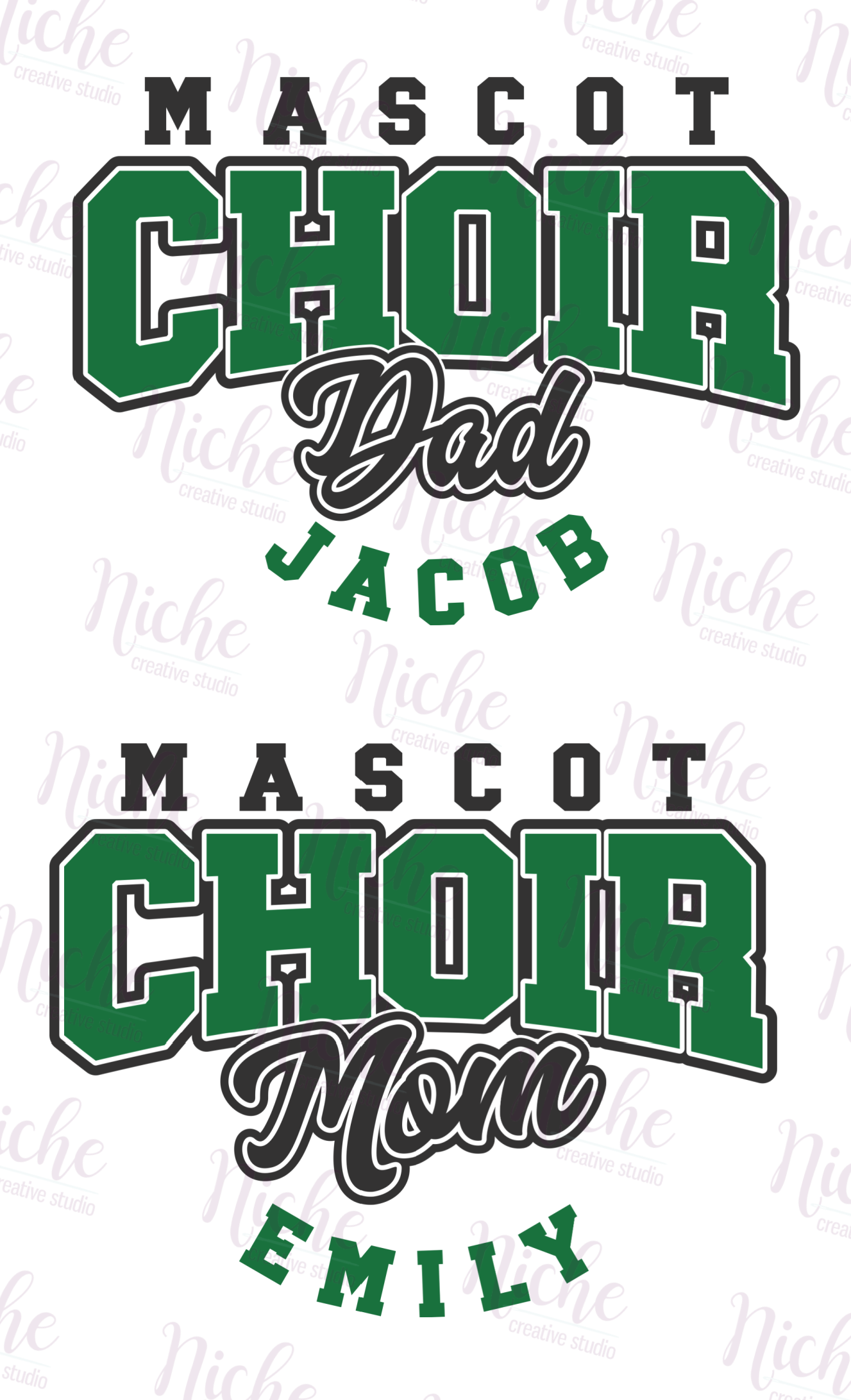 -BAN5141 Custom School Choir Spirit Decal