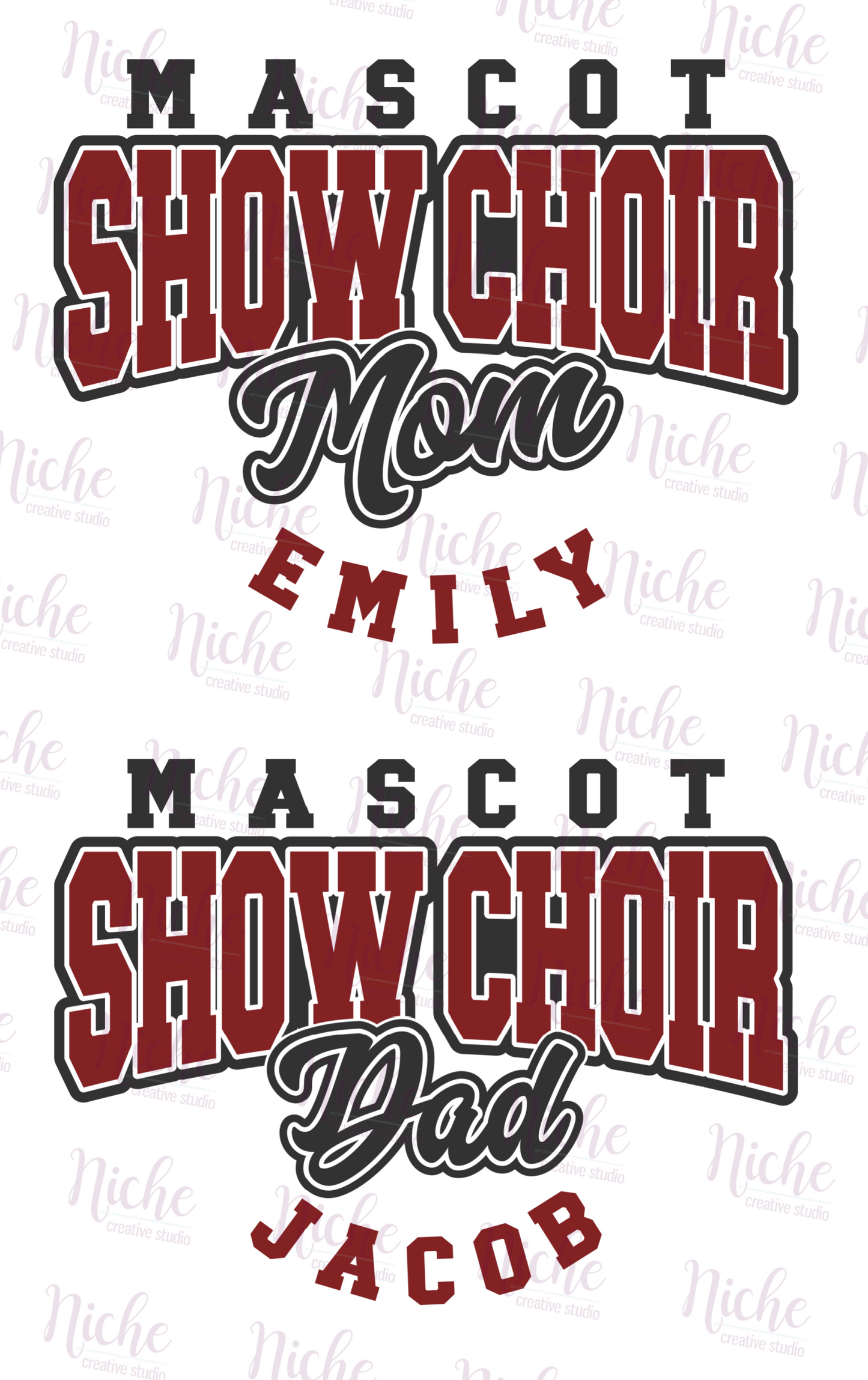 -BAN5151 Show Choir School Spirit Decal