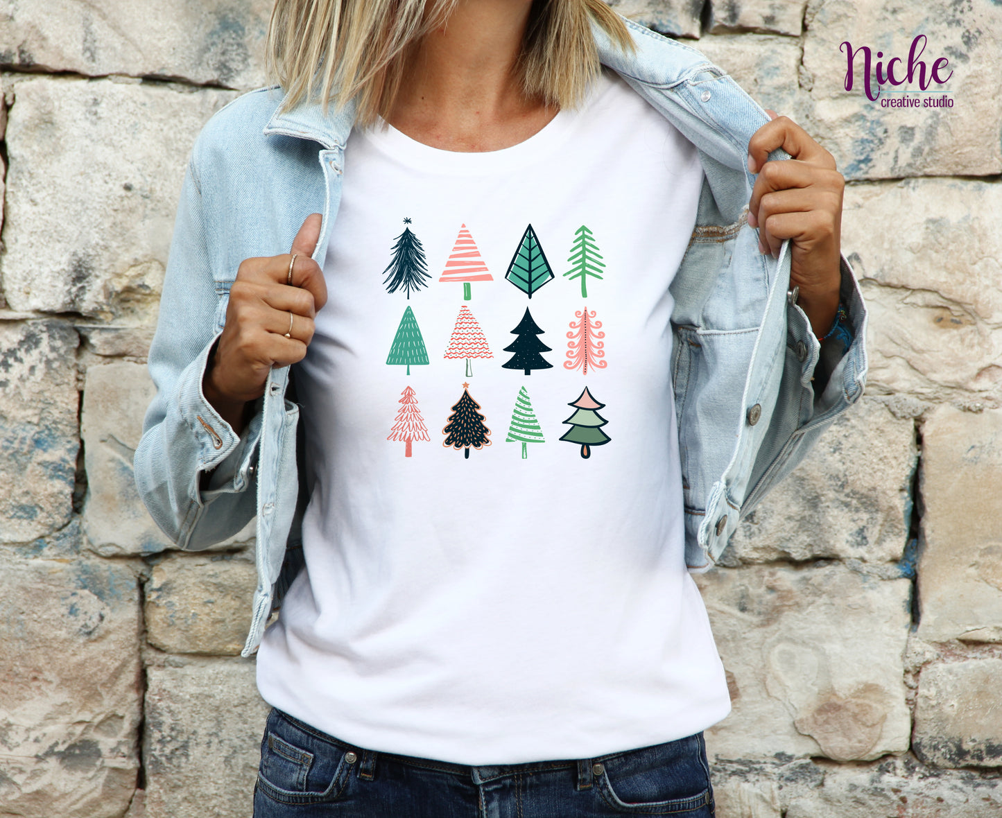 -CHR1016 Hand Drawn Trees Decal