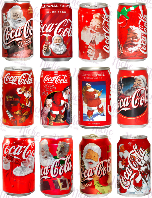 -CHR1024 Coke Santa Decal