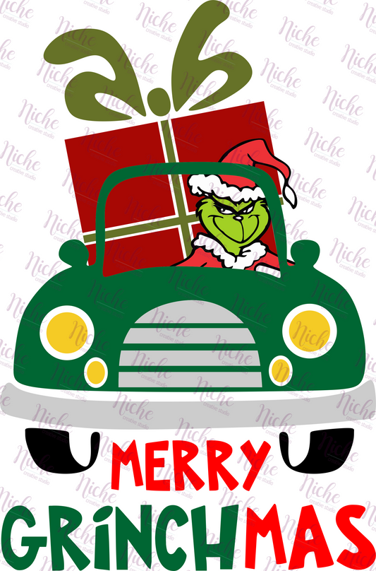 -CHR1033 Grinch Green Car Decal