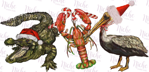 -CHR1255 Bayou Christmas Decal