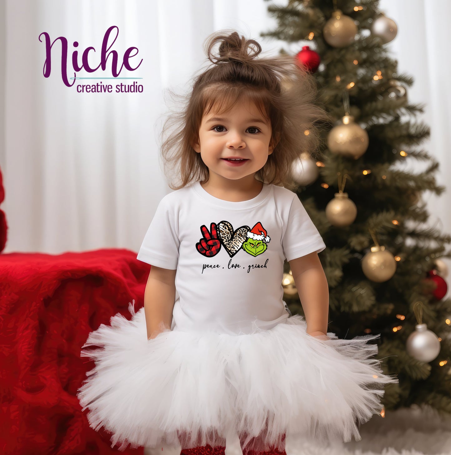 -CHR1065 Peace Love Grinch Decal