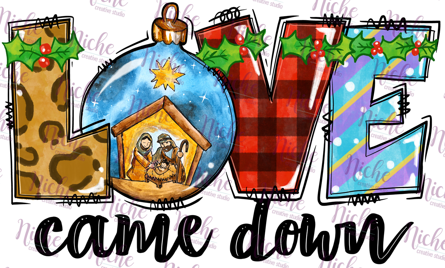 -CHR1118 Love Came Down Decal