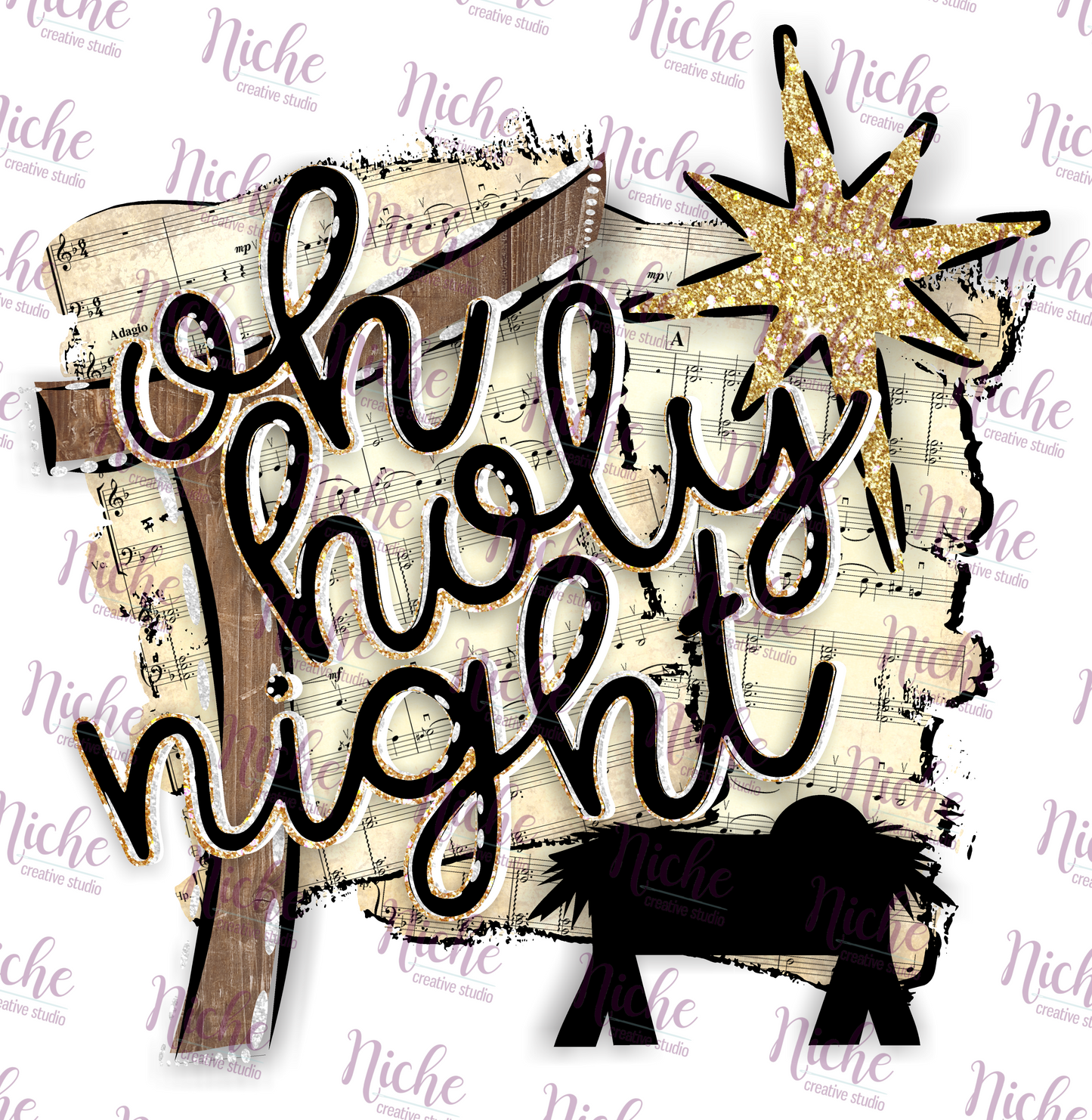 -CHR1120 Oh Holy Night Decal