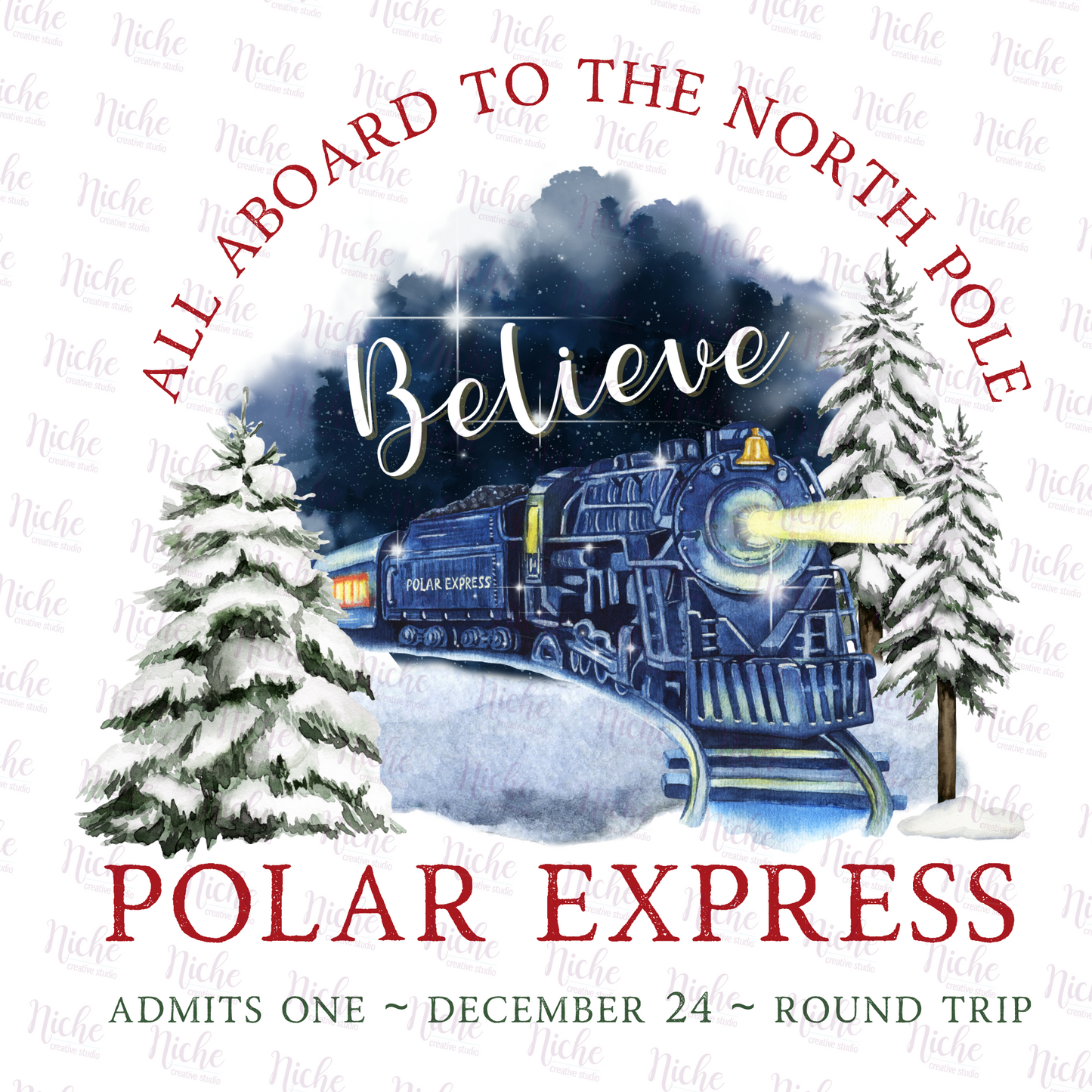 -CHR1130 All Aboard Polar Express Decal