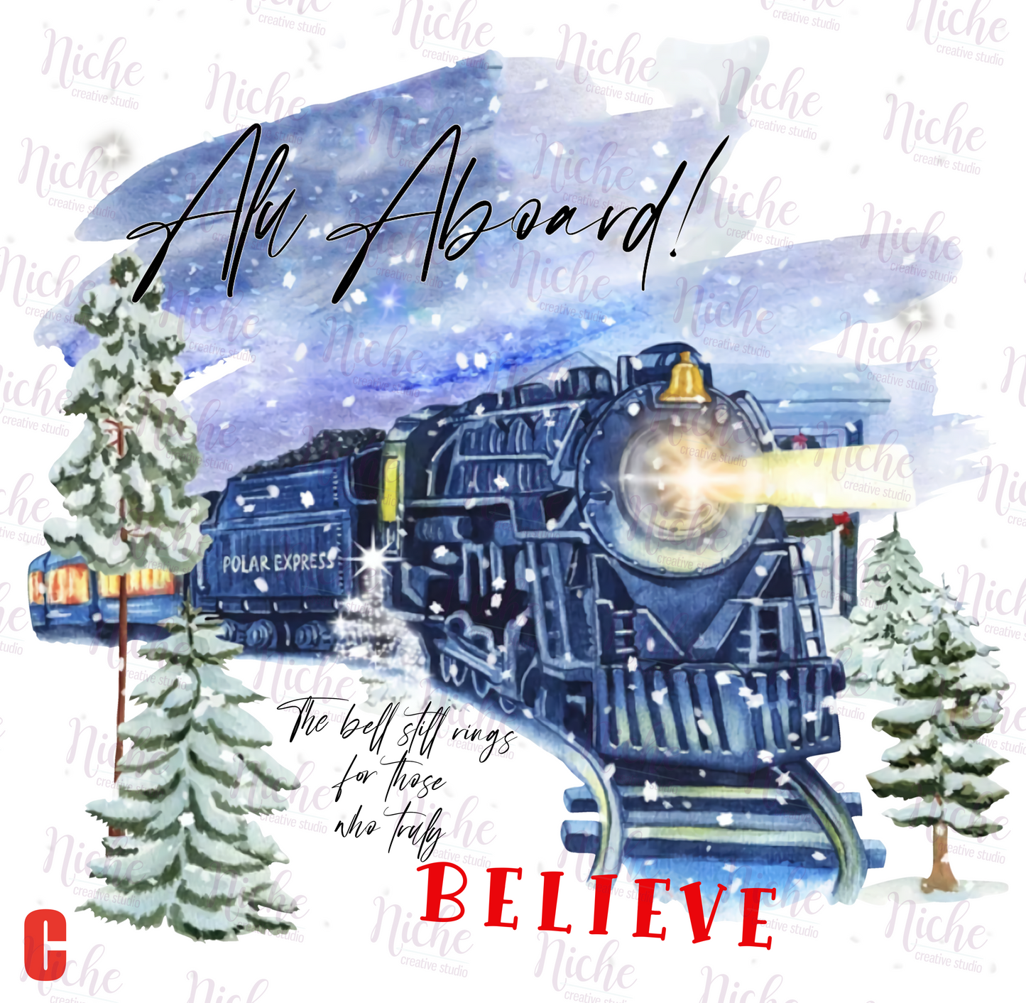 -CHR1131 Polar Express Believe Decal