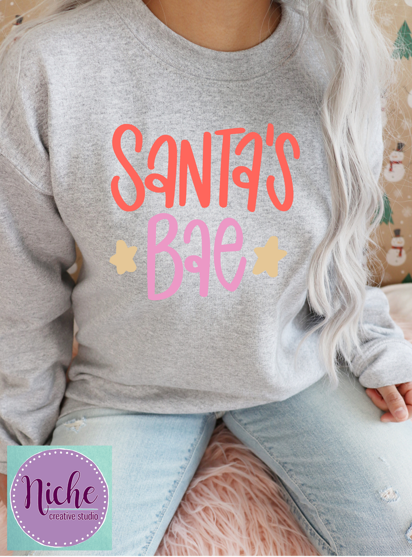 -CHR1135 Retro Santa Decal