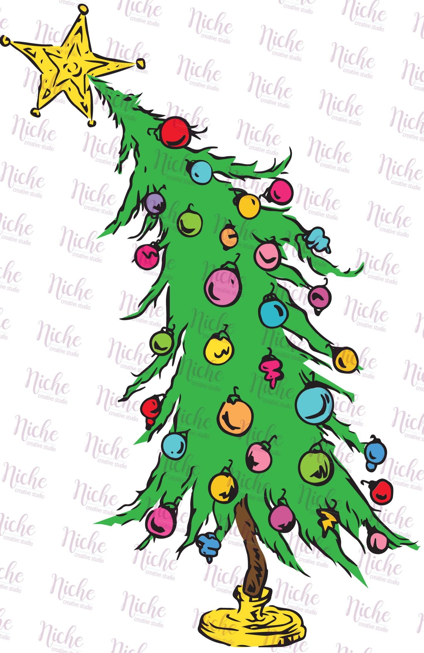 -CHR1143 Whoville Tree Decal
