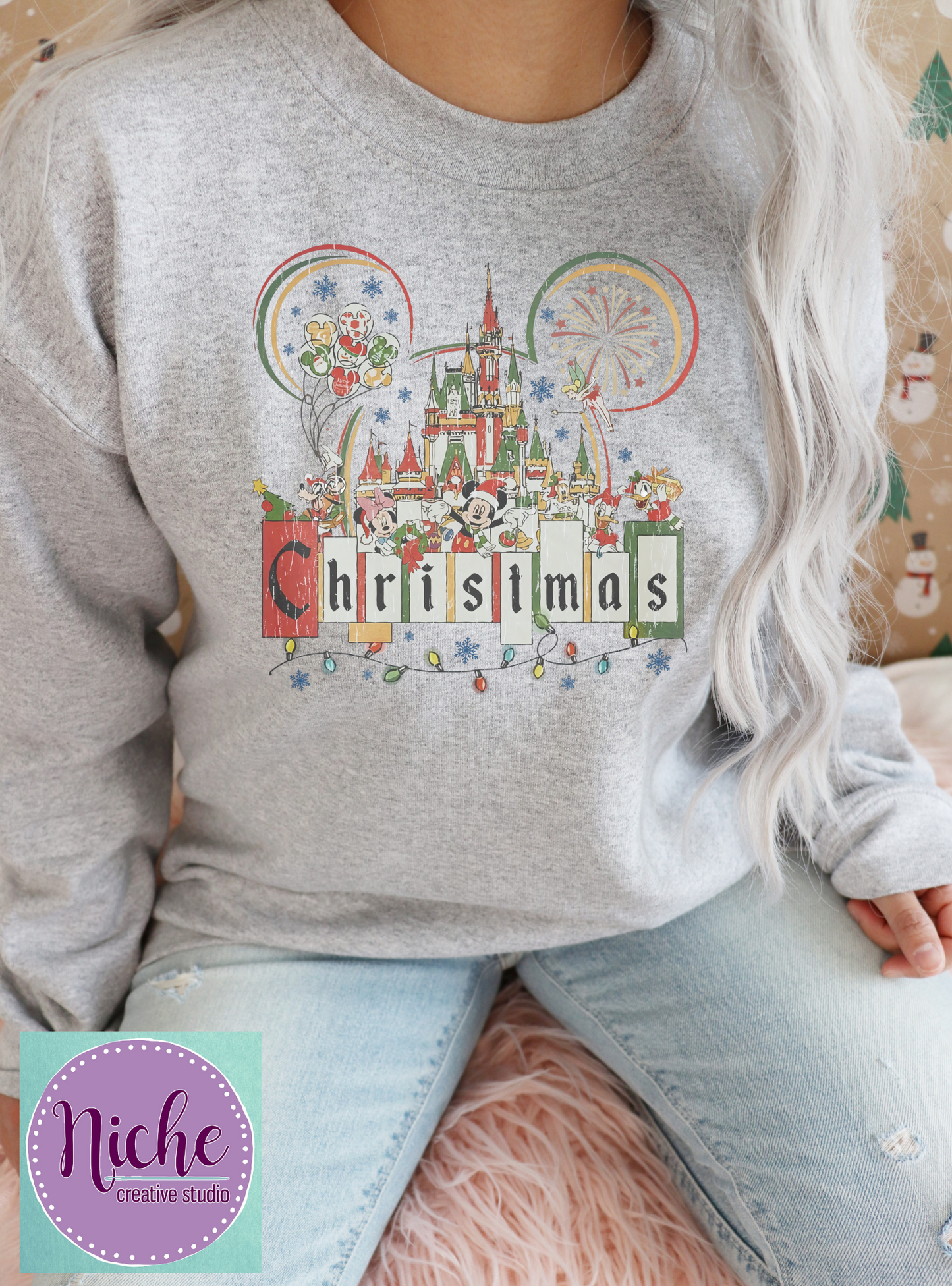 CHR2592 Vintage Christmas Decal