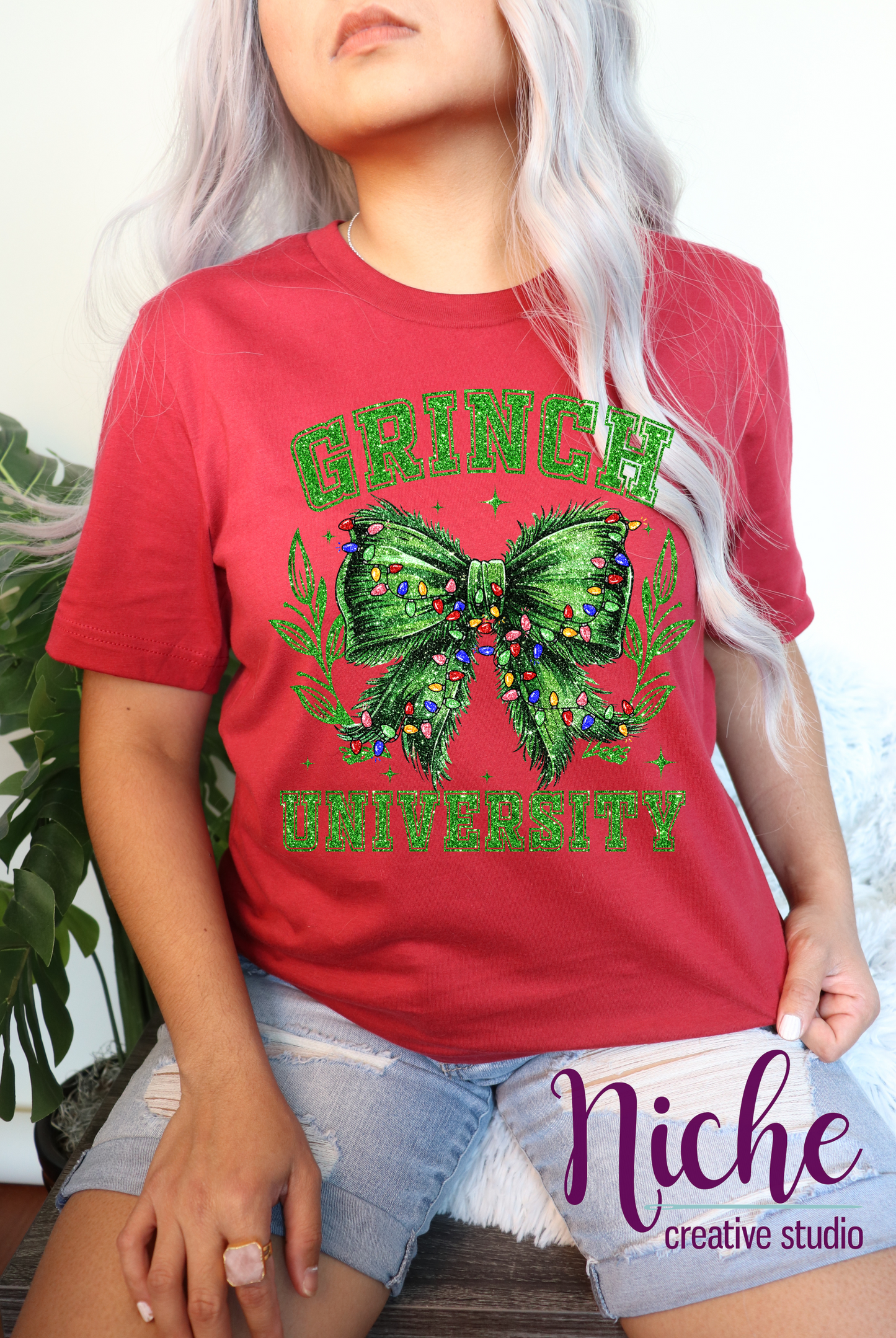 -CHR5421 Merry Christmas Grinch University Decal