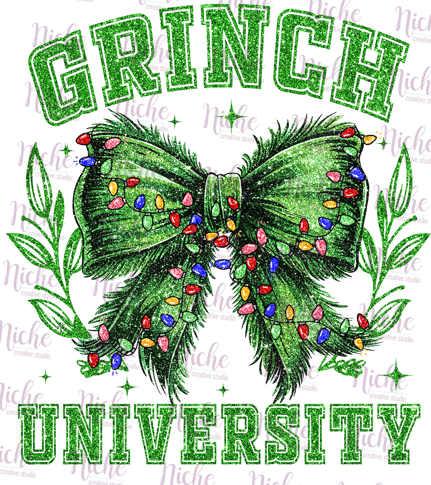-CHR5421 Merry Christmas Grinch University Decal