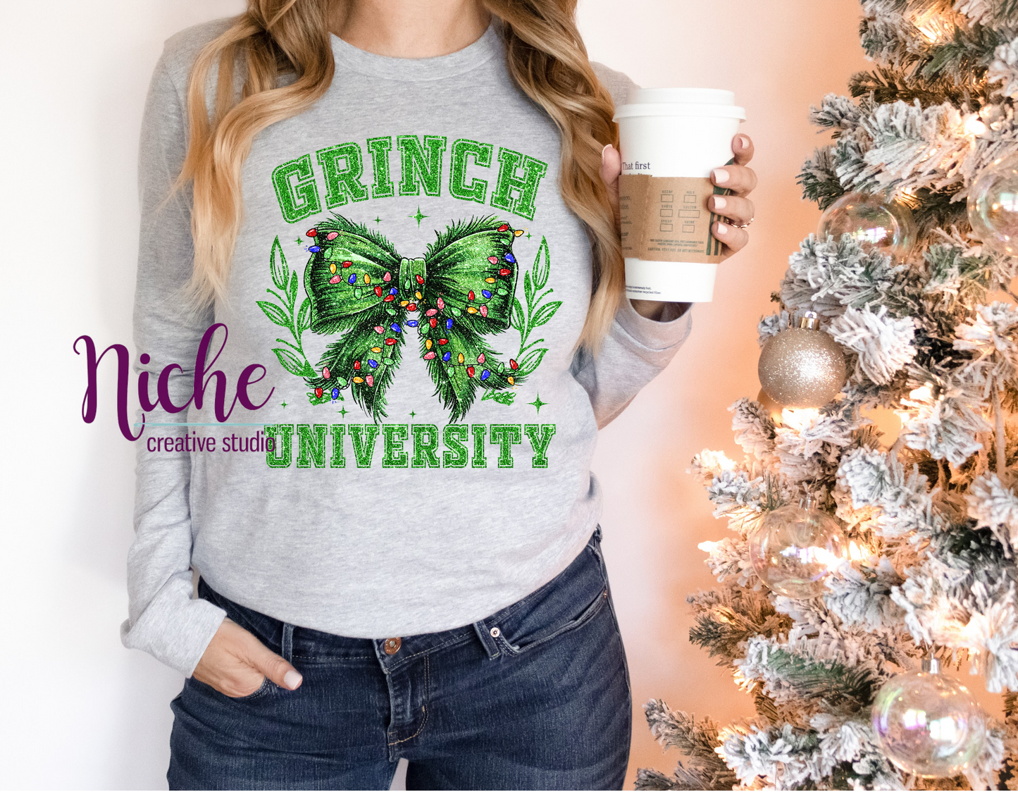 -CHR5421 Merry Christmas Grinch University Decal