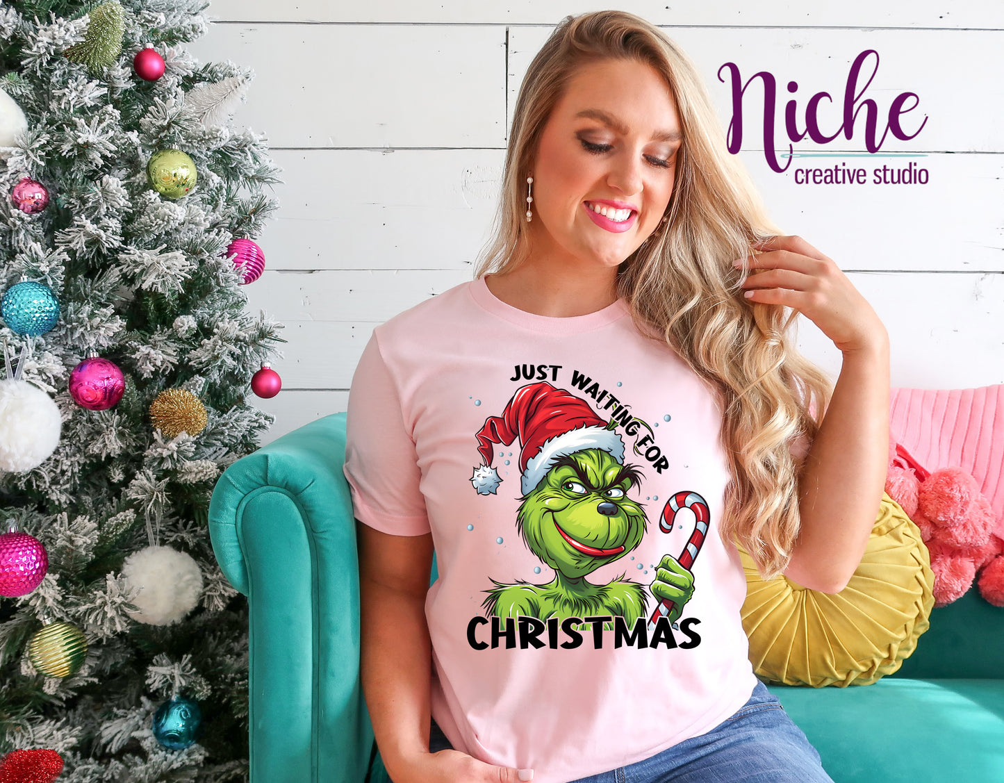 -CHR5422 Just Waiting For Christmas Decal