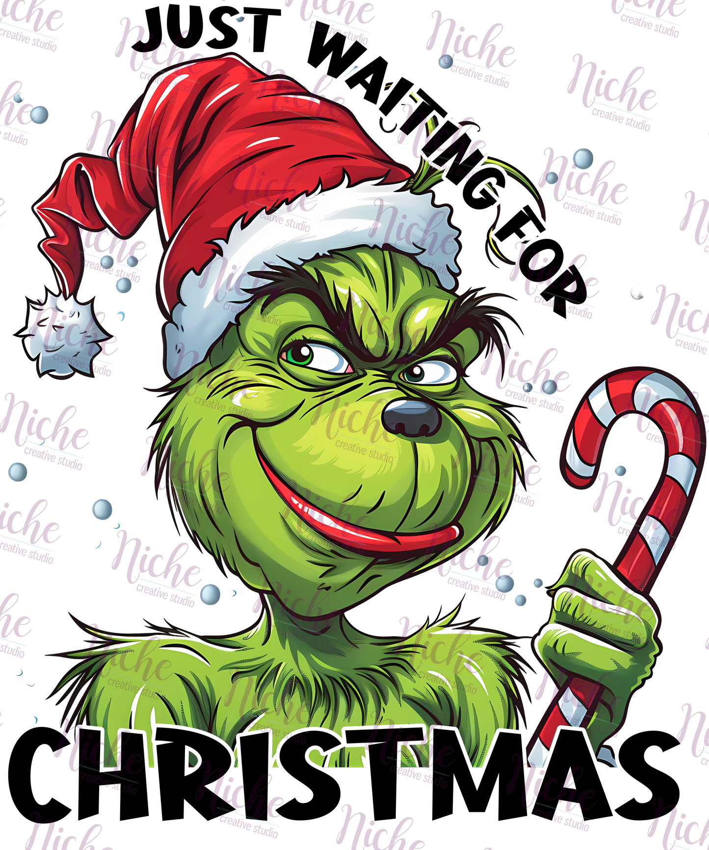 -CHR5422 Just Waiting For Christmas Decal