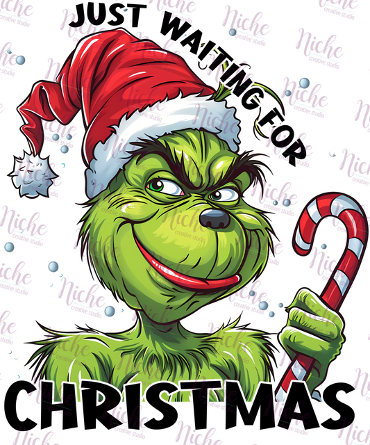 -CHR5422 Just Waiting For Christmas Decal
