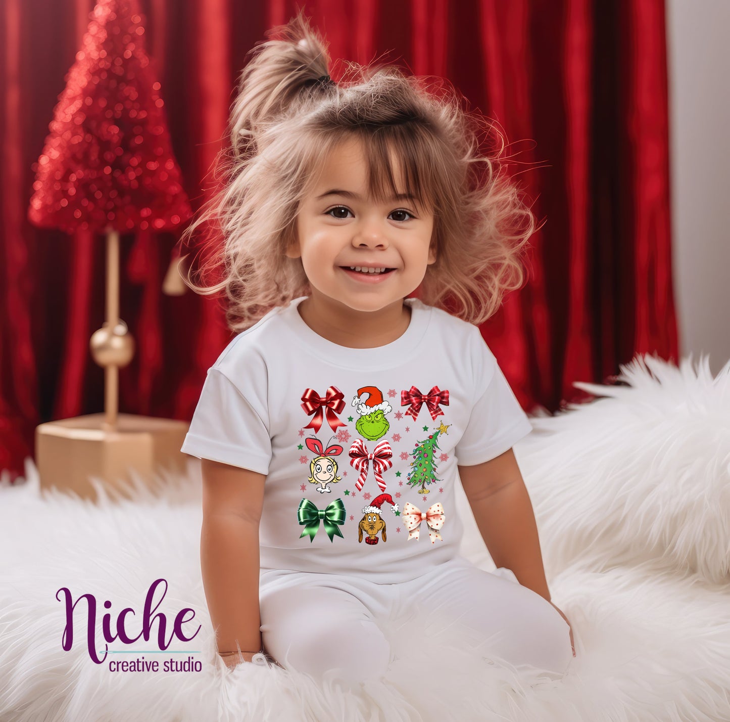 -CHR5427 Grinchmas Coquette Bow Decal