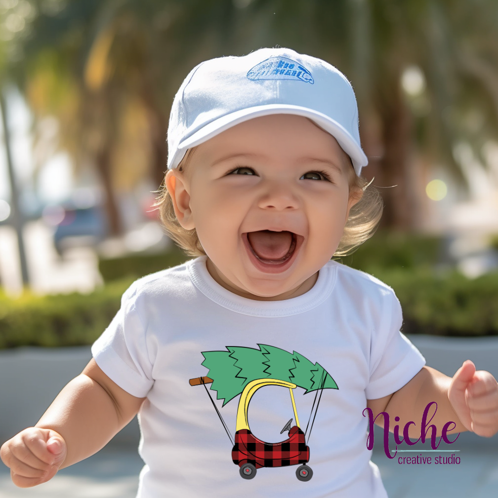 -CHR5437 Christmas Tree Cozy Coupe Decal