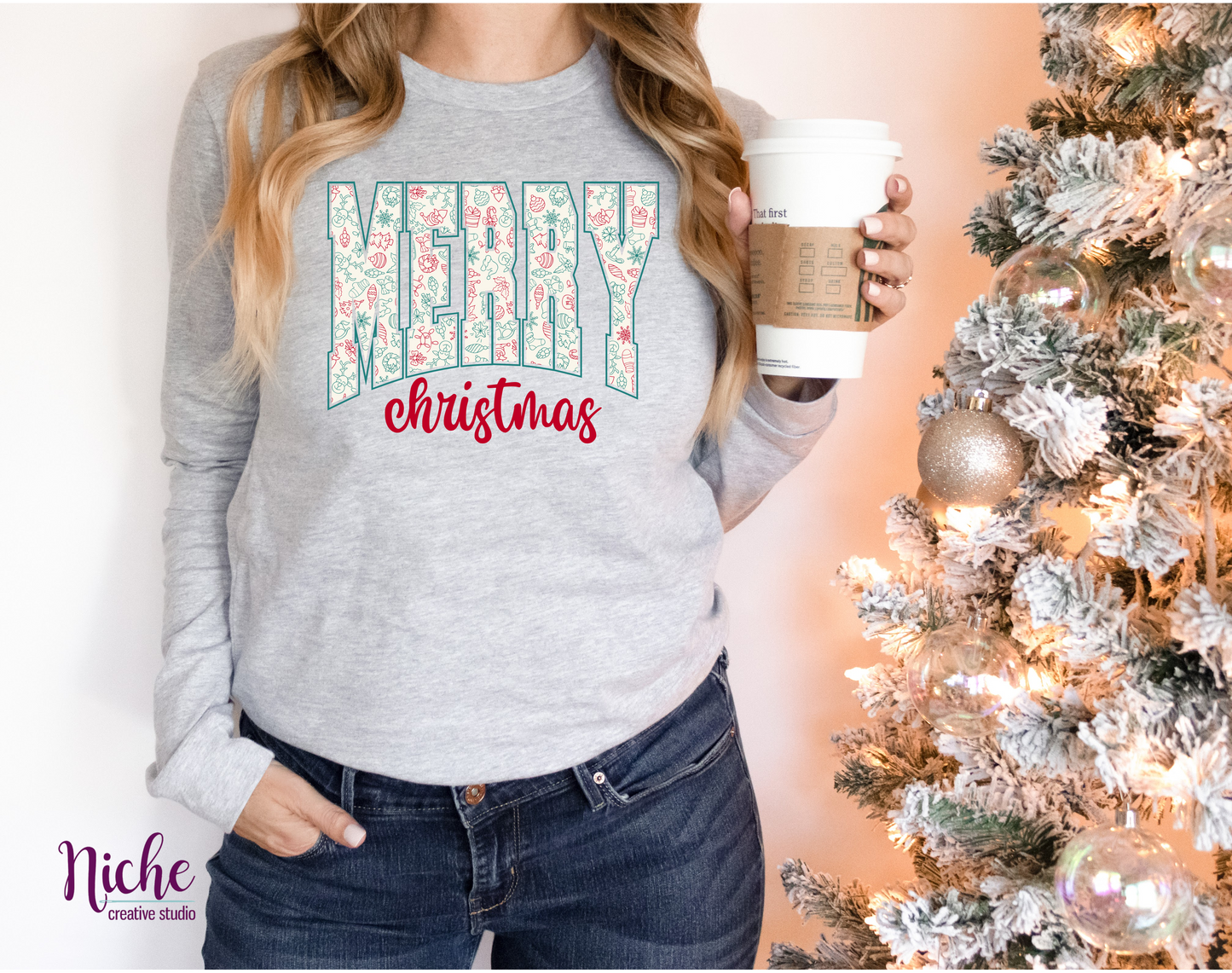 -CHR803 Merry Christmas Decal
