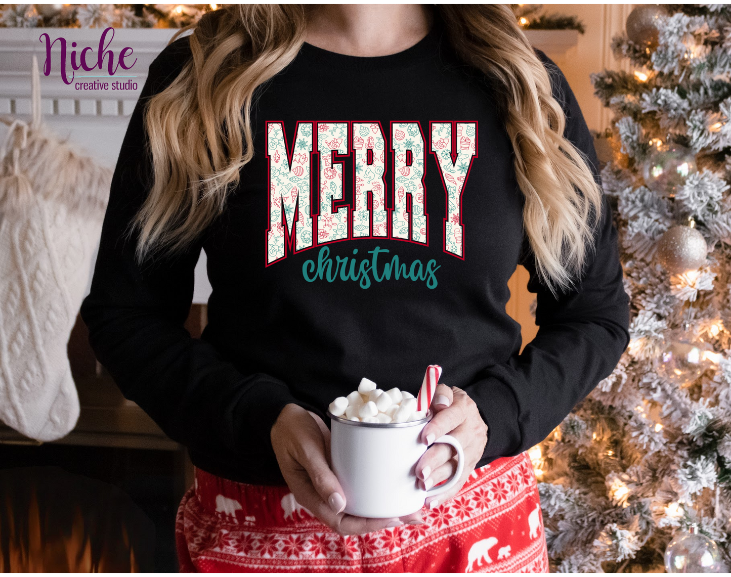 -CHR803 Merry Christmas Decal