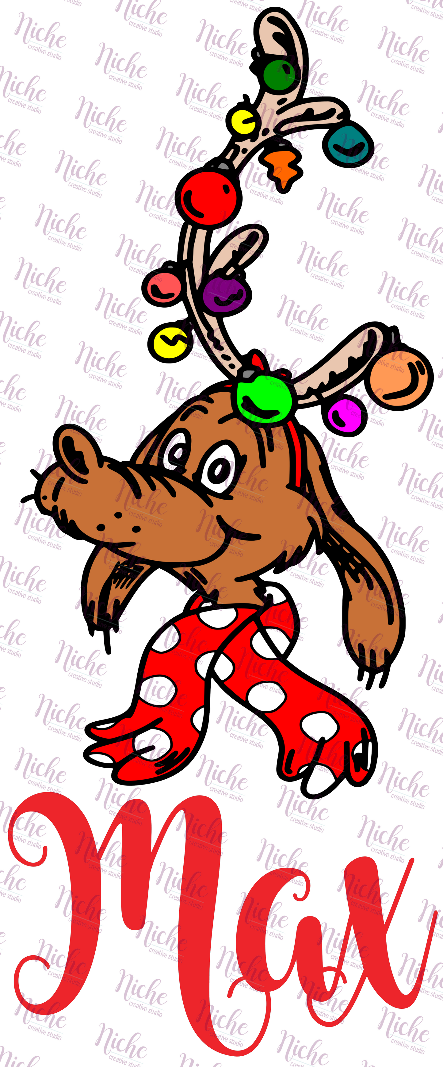 -CHR820 Max Grinch Dog Decal