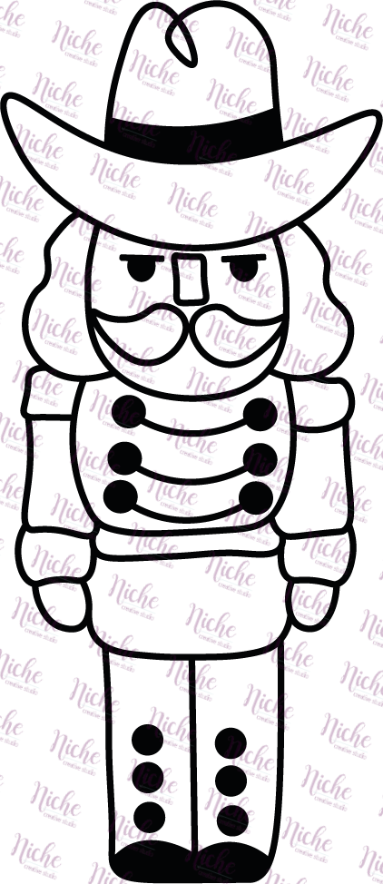 -CHR830 Cowboy Nutcracker Decal