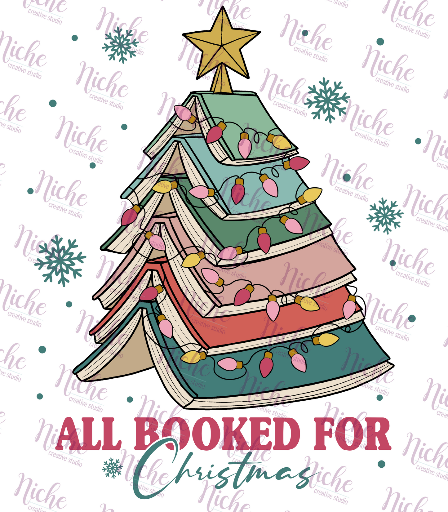 -CHR836 Book Tree Decal