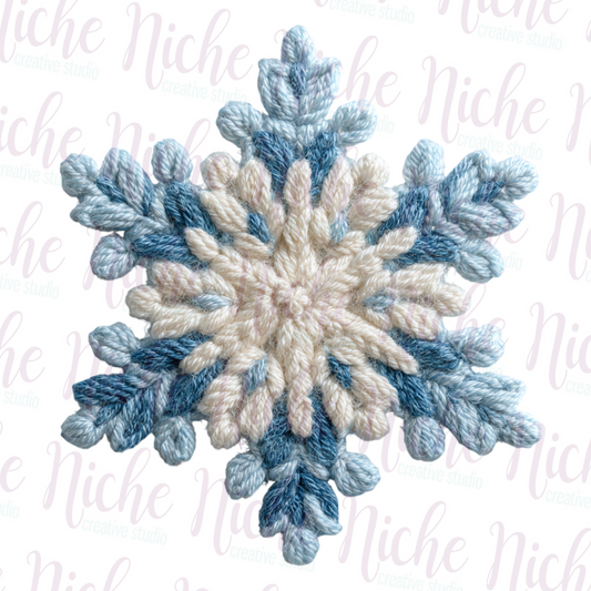 -CHR8445 Snowflake Crochet Decal