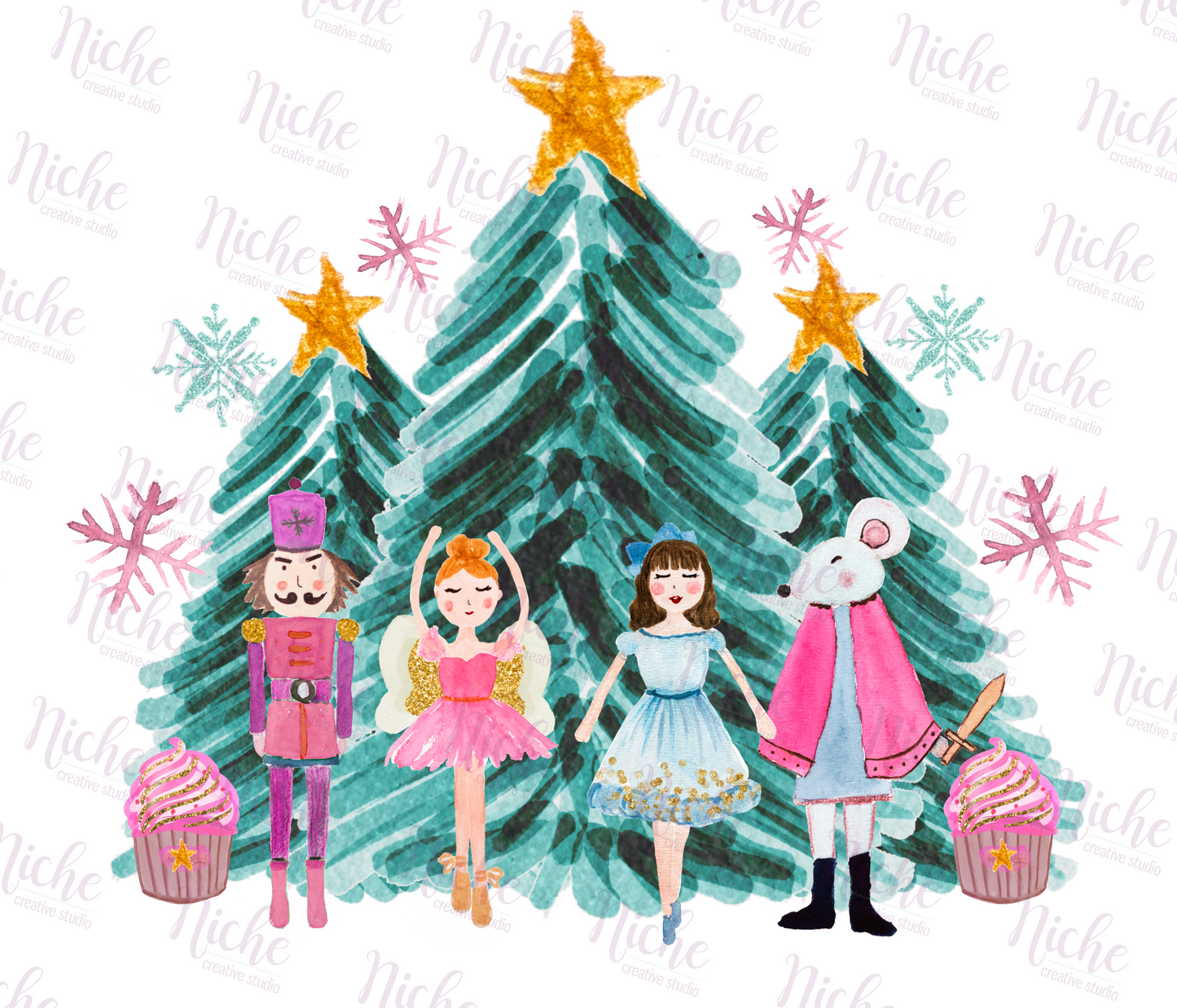 -CHR960 Watercolor Nutcracker Decal