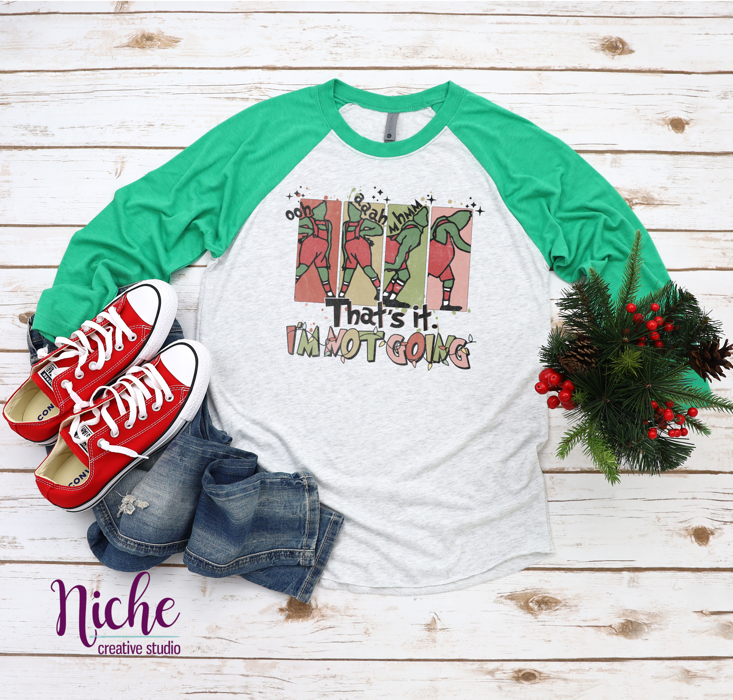 -CHR962 Grinch I'm Not Going Decal