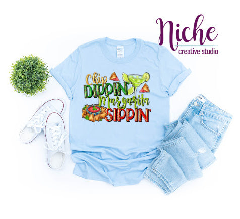 -CIN026 Chip Dippin' Margarita Sippin' Decal