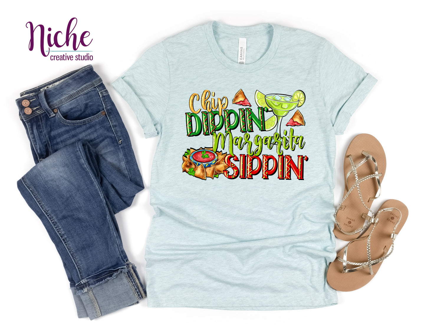 -CIN026 Chip Dippin' Margarita Sippin' Decal