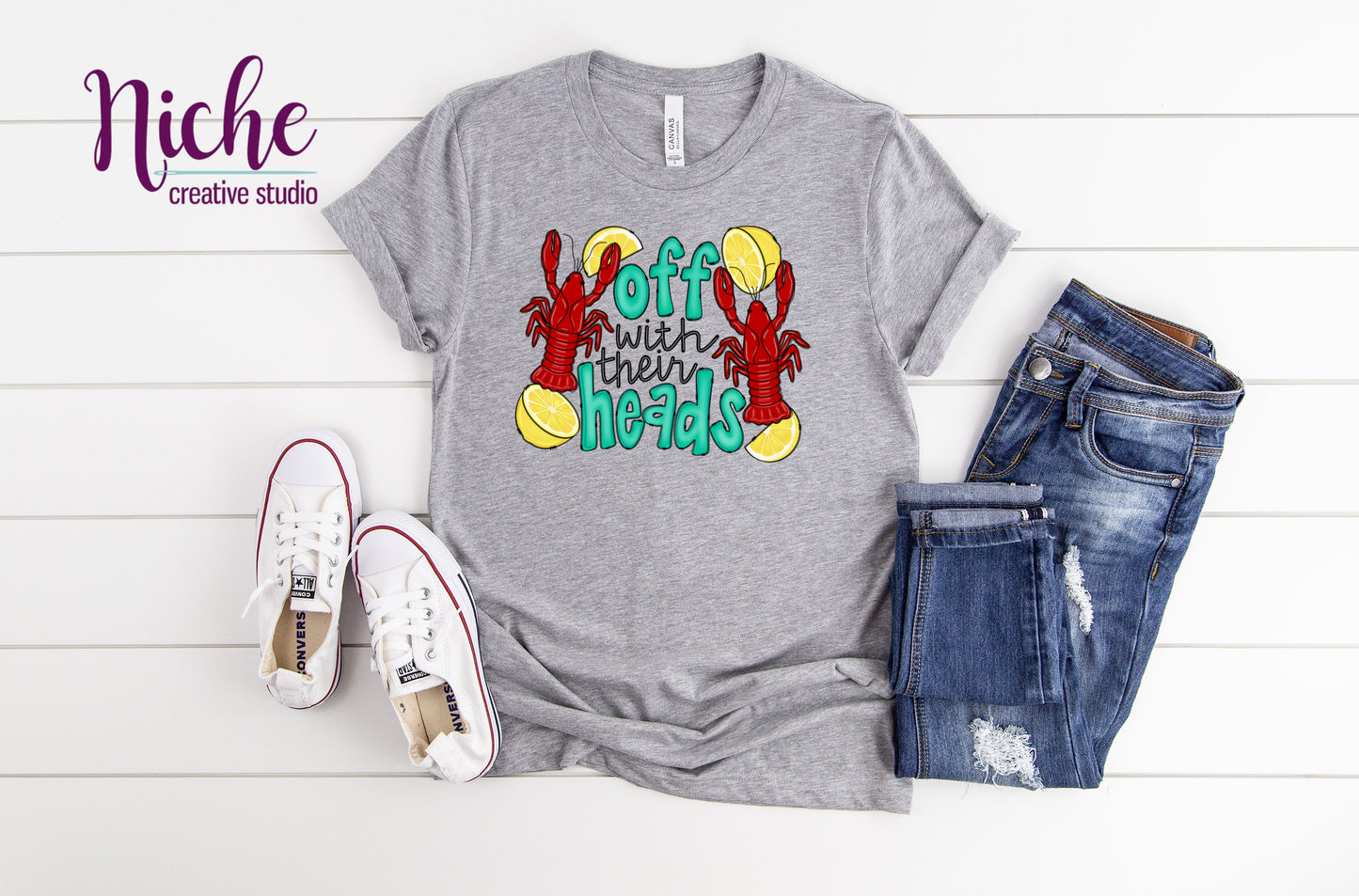 -CRA1062 Off With Heads Crawfish Decal
