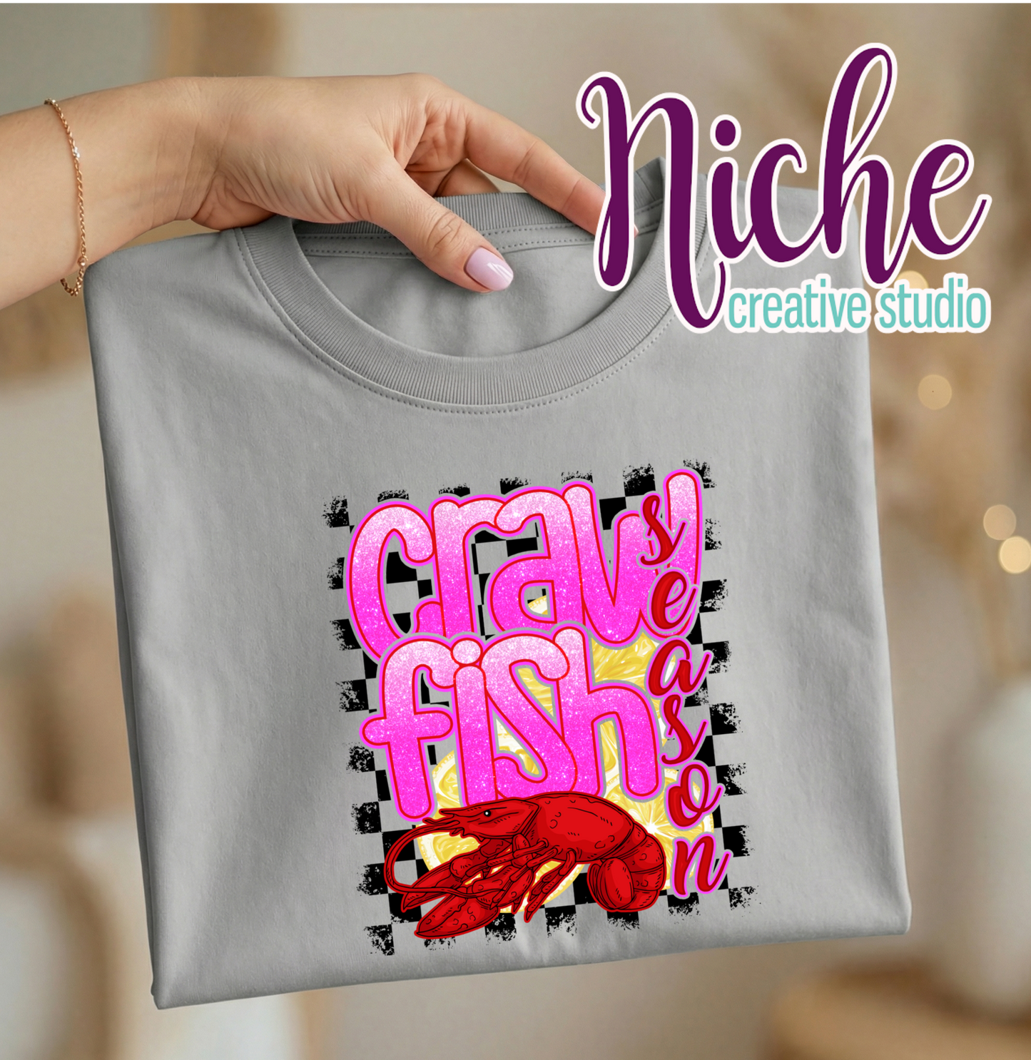 -CRA8162 Crawfish Preppy Decal