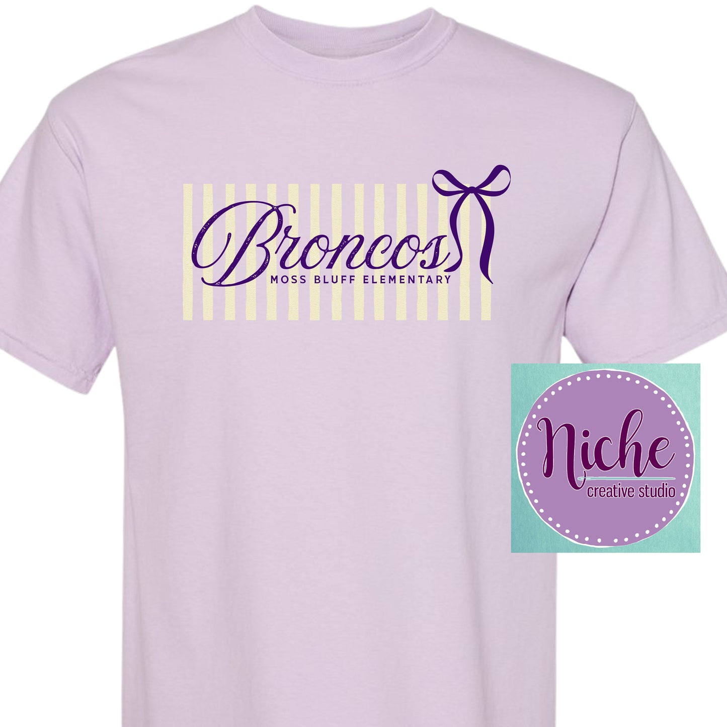 - BRO8841 Broncos MB Elementary Stripes Decal