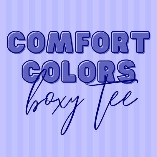 Women's Crop Boxy - Comfort Color