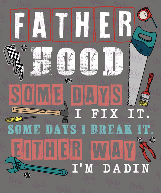 -DAD8334 Fix it Dad Decal