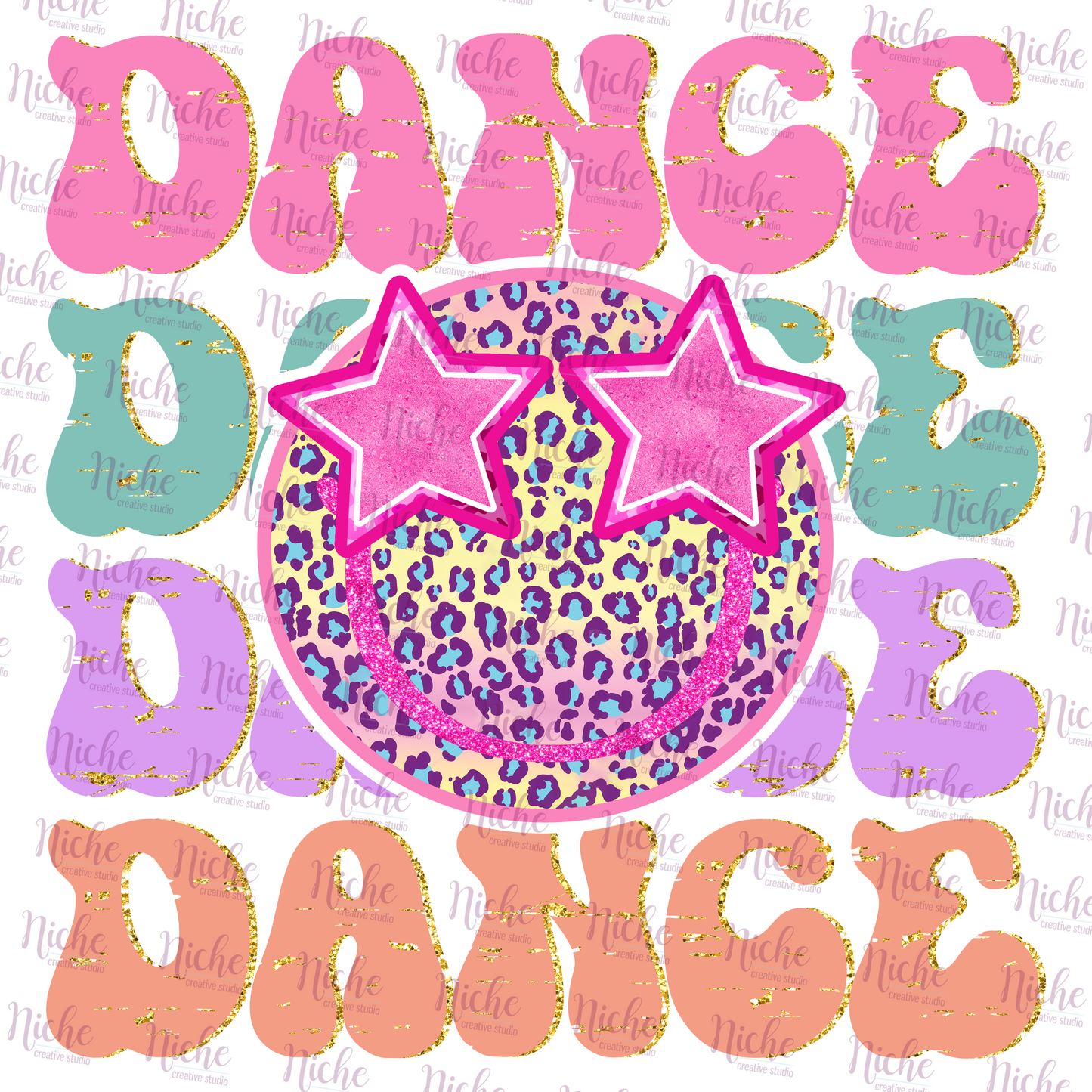 -DAN1588 Dance Smiley Decal