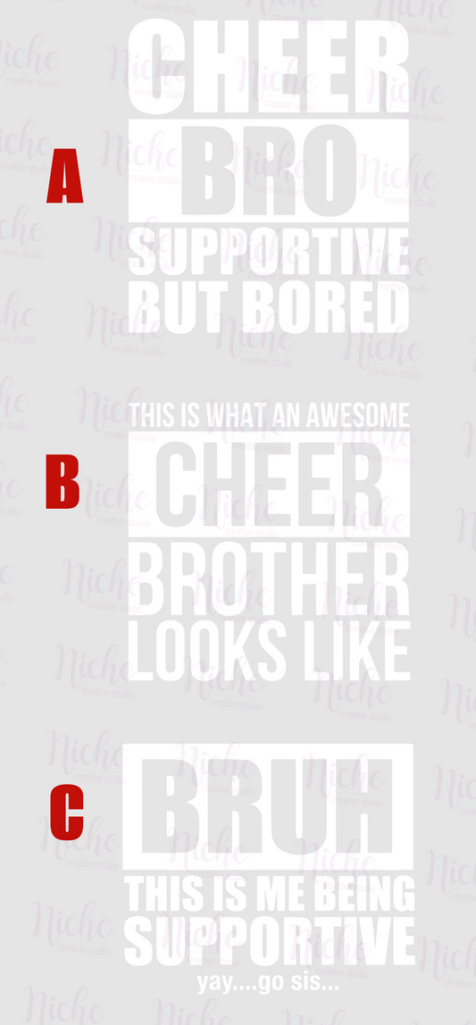 -DAN1790  Cheer Bro Decal