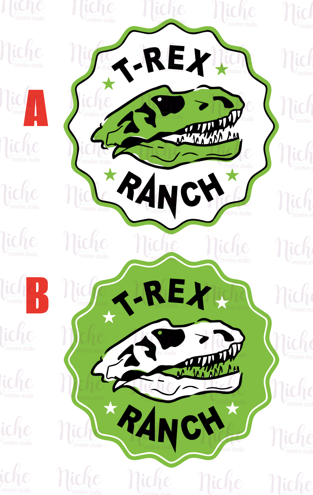 -DIN1740 T-REX Ranch Decal