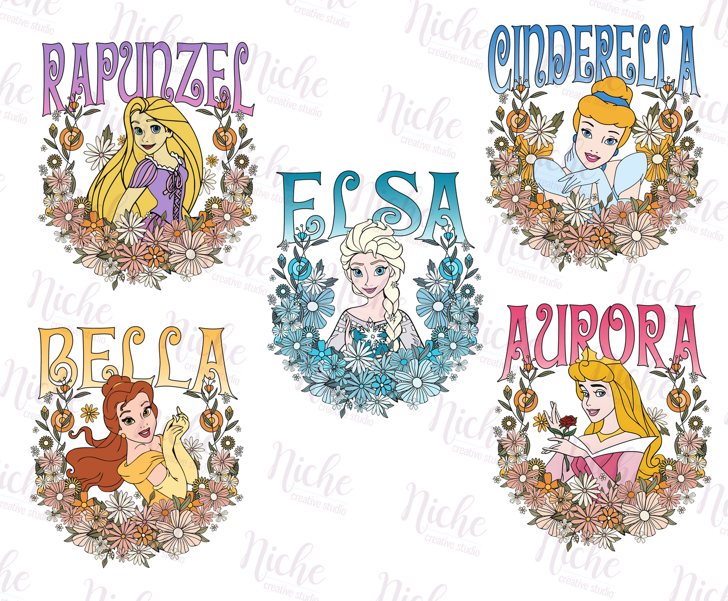 -DIS1600 Princesses Decal
