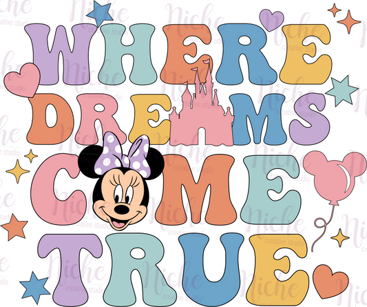 -DIS1664 Where Dreams Come True Decal